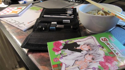 Manga Fever desk